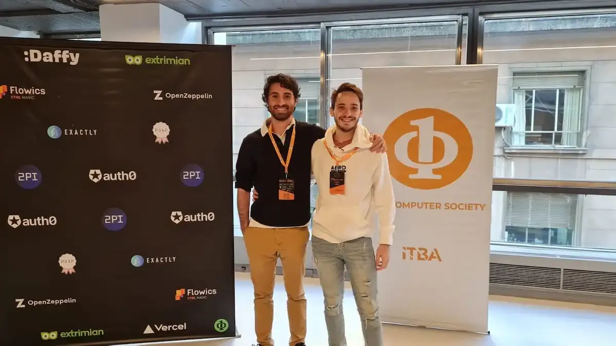 Gonzalo Hirsch and Ignacio Villanueva, co-founders of IEEE Computer Society ITBA